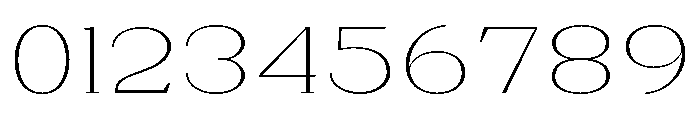 Extinguish Thin Expanded Font OTHER CHARS