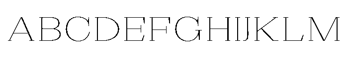 Extinguish Thin Expanded Font UPPERCASE