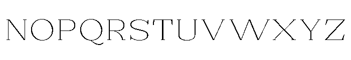 Extinguish Thin Expanded Font UPPERCASE
