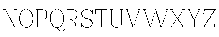 Extinguish Thin Semi Condensed Font UPPERCASE
