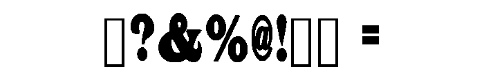 Extreem Texas Regular Font OTHER CHARS
