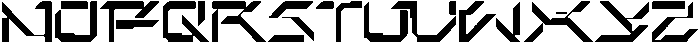 EXCYR Glitch otf (400) Font UPPERCASE
