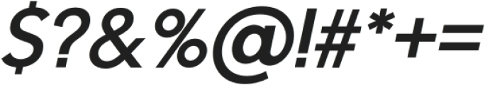EXPATRIATE SemiBold Italic otf (600) Font OTHER CHARS