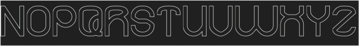 EXTRA MILES-Hollow-Inverse otf (400) Font UPPERCASE