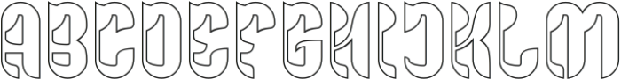 EXTRAVAGANZA-Hollow otf (400) Font UPPERCASE