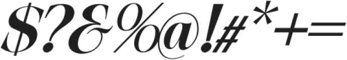 Exactly Black Italic otf (900) Font OTHER CHARS