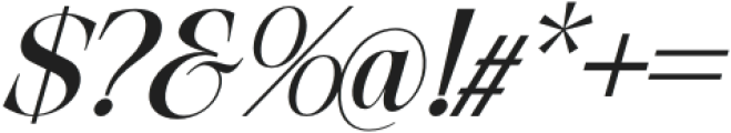 Exactly Bold Italic otf (700) Font OTHER CHARS