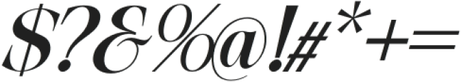 Exactly Extra Bold Italic otf (700) Font OTHER CHARS