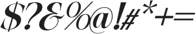 Exactly Heavy Italic otf (800) Font OTHER CHARS