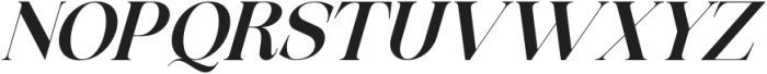 Exactly Heavy Italic otf (800) Font UPPERCASE