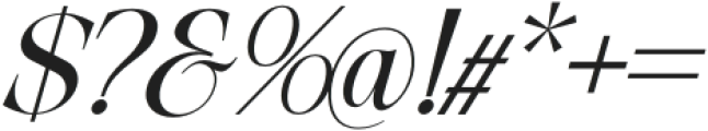 Exactly Medium Italic otf (500) Font OTHER CHARS