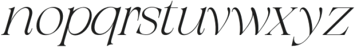 Exactly Thin Italic otf (100) Font LOWERCASE