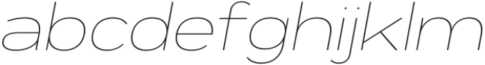 Exalted Extended Th It otf (100) Font LOWERCASE