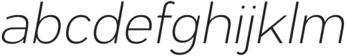 Exalted ExtraLight Italic otf (200) Font LOWERCASE