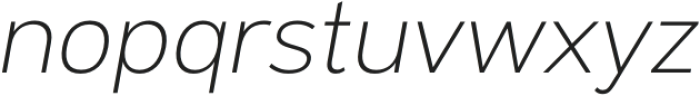 Exalted ExtraLight Italic otf (200) Font LOWERCASE