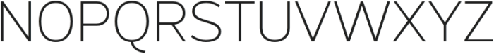 Exalted ExtraLight otf (200) Font UPPERCASE