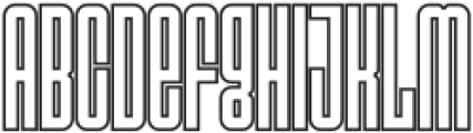 Exarch Outline otf (400) Font LOWERCASE