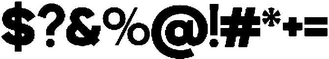 Exatron Black otf (900) Font OTHER CHARS
