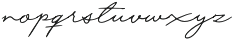 Excellent Signature Regular otf (400) Font LOWERCASE
