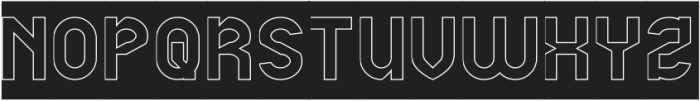 Exchange value-Hollow-Inverse otf (400) Font UPPERCASE