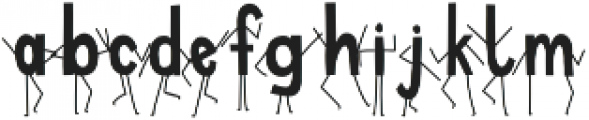 Excited-Alphabets otf (400) Font LOWERCASE