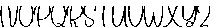 Excited Regular otf (400) Font UPPERCASE