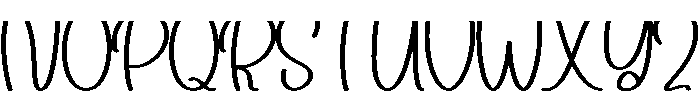 Excited Regular otf (400) Font LOWERCASE