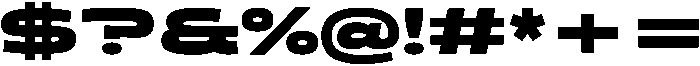 Exheval Regular otf (400) Font OTHER CHARS
