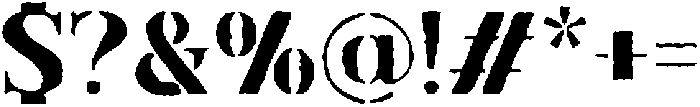 Exiger Stamp otf (400) Font OTHER CHARS