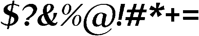 Existo Bold Italic otf (700) Font OTHER CHARS
