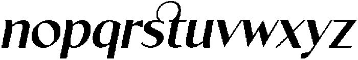 Existo Bold Italic otf (700) Font LOWERCASE