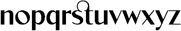 Existo Bold otf (700) Font LOWERCASE