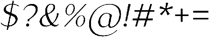 Existo Italic otf (400) Font OTHER CHARS
