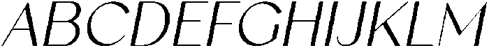 Existo Italic otf (400) Font UPPERCASE