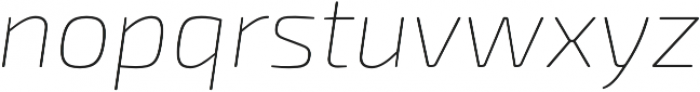 Exo Soft Thin Italic otf (100) Font LOWERCASE