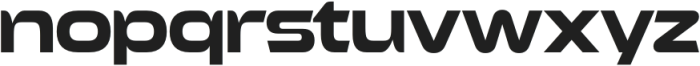 Exofant Bold otf (700) Font LOWERCASE