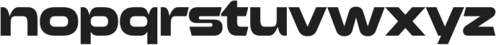 Exofant Extra Bold otf (700) Font LOWERCASE