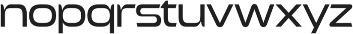 Exofant Regular otf (400) Font LOWERCASE