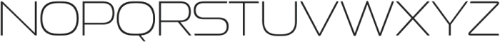 Exofant Thin otf (100) Font UPPERCASE