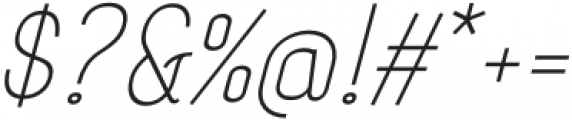 Exotique Italic otf (400) Font OTHER CHARS