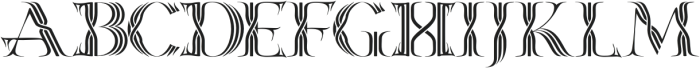 Expand Further Regular otf (400) Font UPPERCASE
