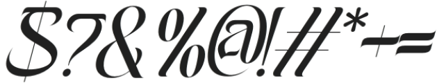 Expression Challenge Italic otf (400) Font OTHER CHARS
