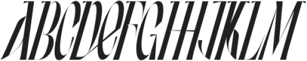 Expression Conveying Regular Italic otf (400) Font UPPERCASE