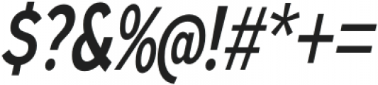 Expressway Condensed SemiBold Italic otf (600) Font OTHER CHARS