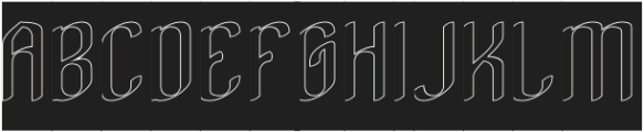 Exquisite-Hollow-Inverse otf (400) Font UPPERCASE