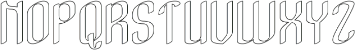 Exquisite-Hollow otf (400) Font UPPERCASE