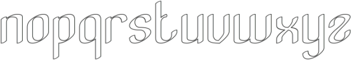 Exquisite-Hollow otf (400) Font LOWERCASE
