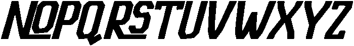 Exquisite Precision Bold Italic otf (700) Font UPPERCASE