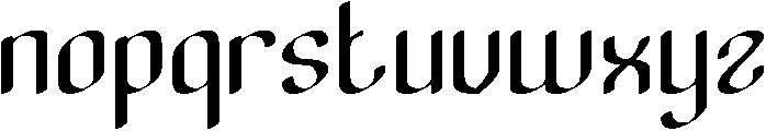 Exquisite otf (400) Font LOWERCASE
