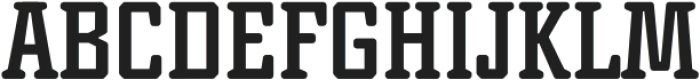 Exslabic Regular otf (400) Font UPPERCASE